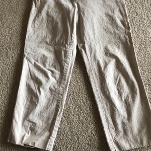 J crew khaki capris